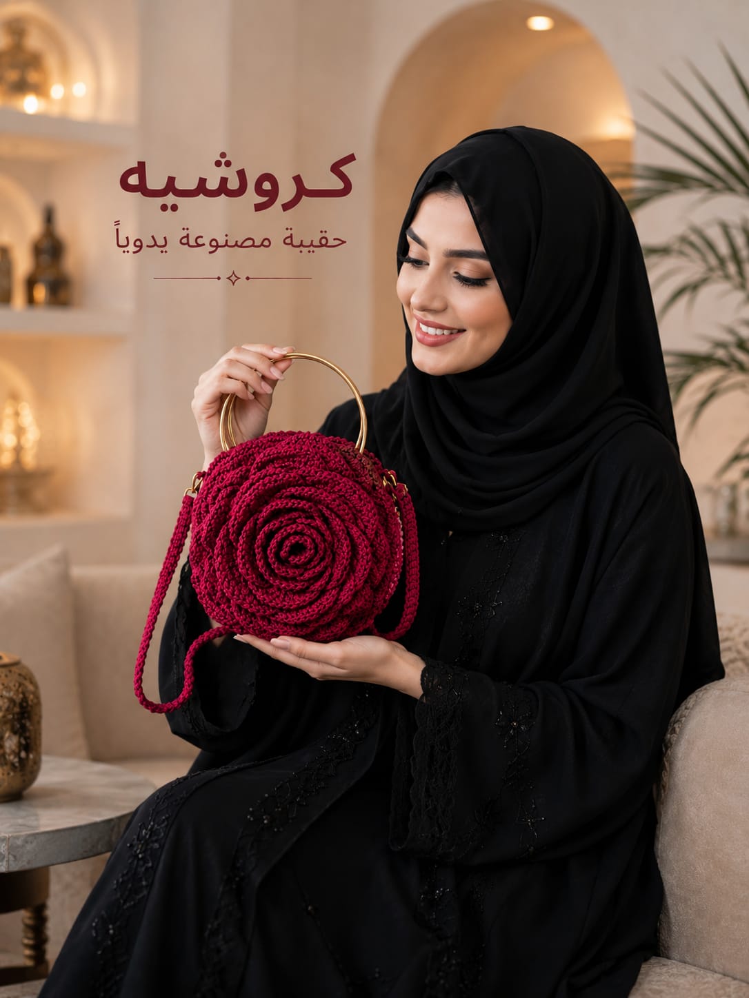 حقيبة كروشيه يدوية الصنع - تصميم جديد